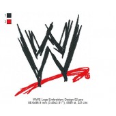 WWE Logo Embroidery Design 02